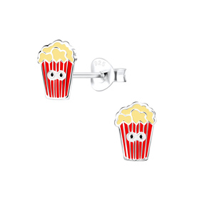 Popcorn Kinder Ohrringe 925 Silber