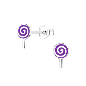 Lollipop Kinder Ohrringe 925 Silber
