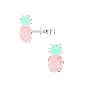 Ananas Kinder Ohrringe 925 Silber
