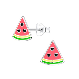 Wassermelonen Kinder Ohrringe 925 Silber