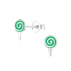 Lollipop Kinder Ohrringe 925 Silber