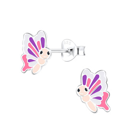 Schmetterling Kinder Ohrringe 925 Silber