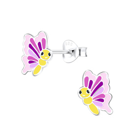Schmetterling Kinder Ohrringe 925 Silber