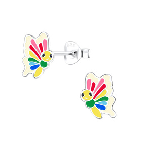 Schmetterling Kinder Ohrringe 925 Silber