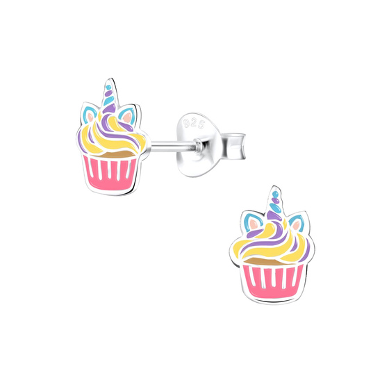 Cupcake Kinder Ohrringe 925 Silber