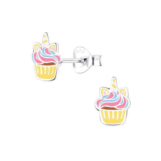 Cupcake Kinder Ohrringe 925 Silber