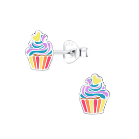 Cupcake Kinder Ohrringe 925 Silber