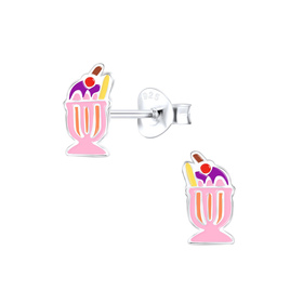 Eis Kinder Ohrringe 925 Silber