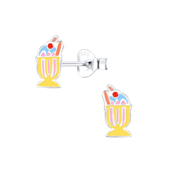 Eis Kinder Ohrringe 925 Silber