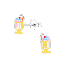 Eis Kinder Ohrringe 925 Silber