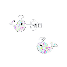 Wal Kinder Ohrringe 925 Silber
