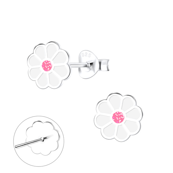 Gnseblmchen Kinder Ohrringe 925 Silber