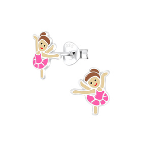 Ballerina Kinder Ohrringe 925 Silber