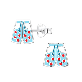 Badehosen Kinder Ohrringe 925 Silber