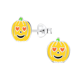 K�rbis Kinder Ohrringe 925 Silber