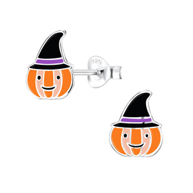K�rbis Kinder Ohrringe 925 Silber