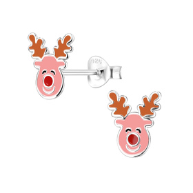 Rentier Kinder Ohrringe 925 Silber