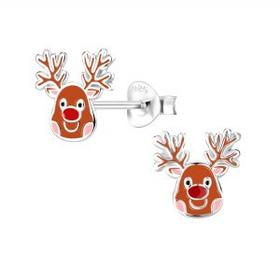 Rentier Kinder Ohrringe 925 Silber