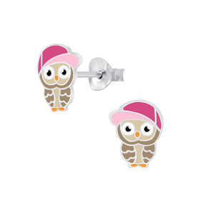 Eulen Kinder Ohrringe 925 Silber