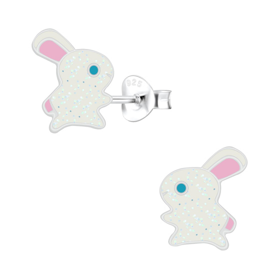 Kaninchen Kinder Ohrringe 925 Silber
