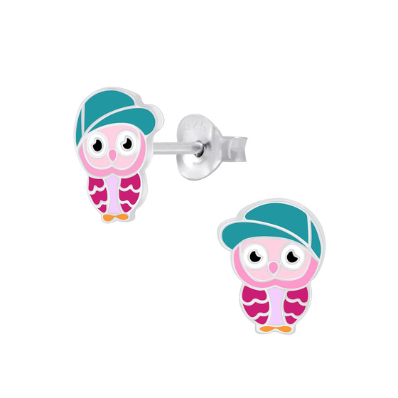 Eulen Kinder Ohrringe 925 Silber