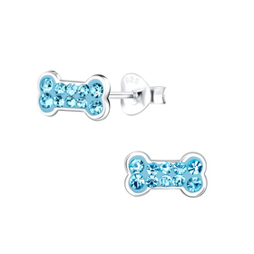 Knochen Kinder Ohrringe 925 Silber