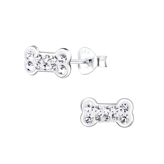 Knochen Kinder Ohrringe 925 Silber