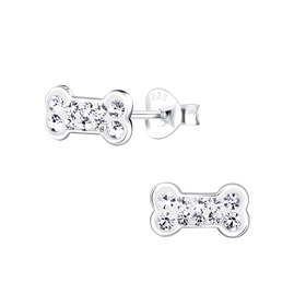 Knochen Kinder Ohrringe 925 Silber