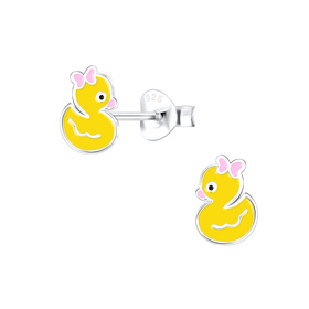 Enten Kinder Ohrringe 925 Silber