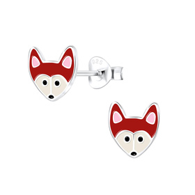 Fuchs Kinder Ohrringe 925 Silber