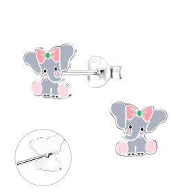 Elefanten Kinder Ohrringe 925 Silber