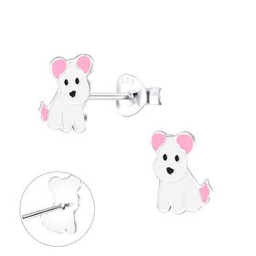 Hunde Kinder Ohrringe 925 Silber