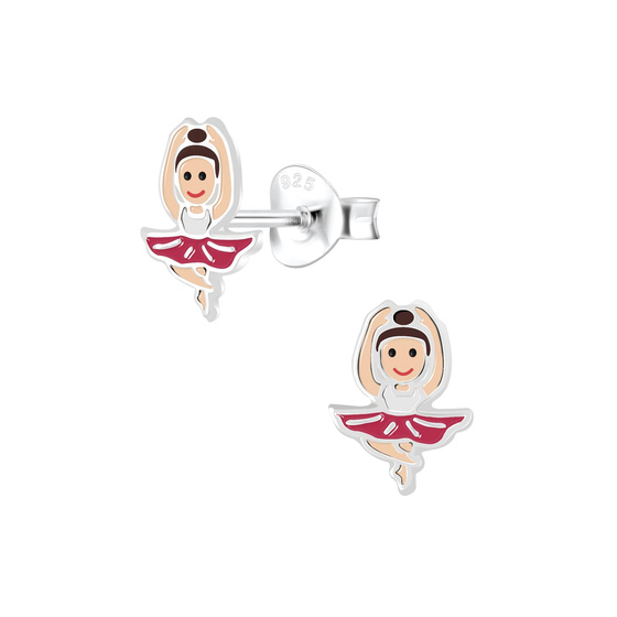 Ballerina Kinder Ohrringe 925 Silber