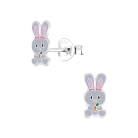 Kaninchen Kinder Ohrringe 925 Silber