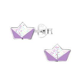 Schiff Kinder Ohrringe 925 Silber