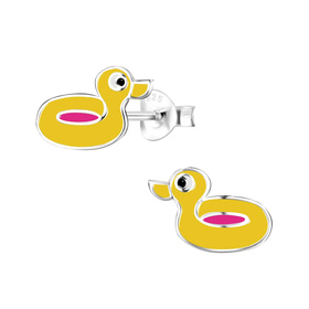 Entengummiring Kinder Ohrringe 925 Silber