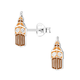 Big Ben Kinder Ohrringe 925 Silber