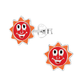 Sonnen Kinder Ohrringe 925 Silber