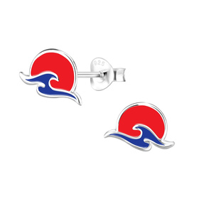 Sonnen Kinder Ohrringe 925 Silber