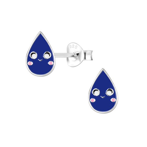 Tropfen Kinder Ohrringe 925 Silber