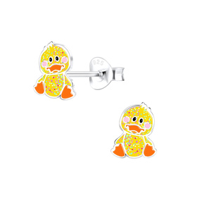 Enten Kinder Ohrringe 925 Silber