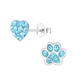Hundeliebhaber Kinder Ohrringe 925 Silber
