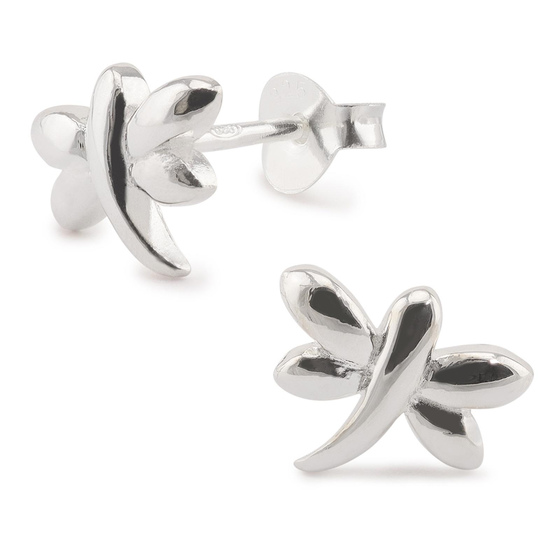 Auf dem Bild zu sehen sind Damen Ohrringe Libelle Ohrstecker aus 925 Sterling Silver echt Silber
