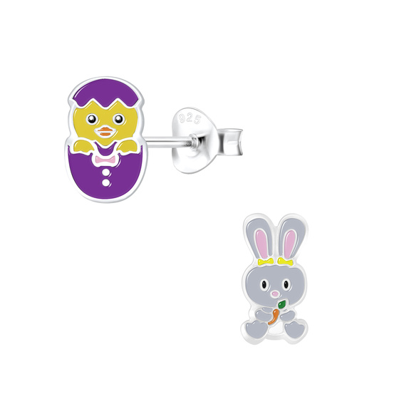 Ostern Kinder Ohrringe 925 Silber
