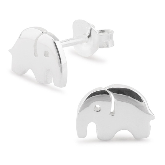 Auf dem Bild zu sehen sind Kinder Ohrringe Elefant Ohrstecker aus 925 Sterling Silver echt Silber