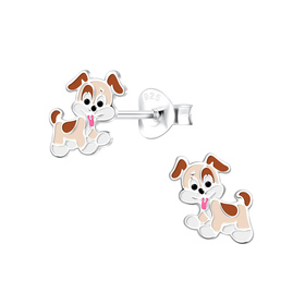 Hunde Kinder Ohrringe 925 Silber