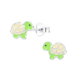 Schildkr�ten Kinder Ohrringe 925 Silber