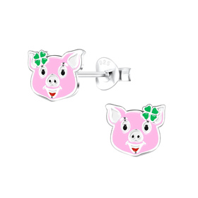 Schweine Kinder Ohrringe 925 Silber