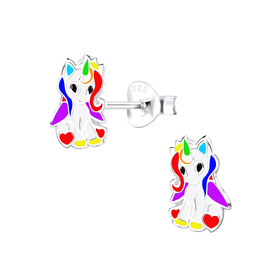 Einhorn Kinder Ohrringe 925 Silber