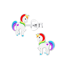 Einhorn Kinder Ohrringe 925 Silber
